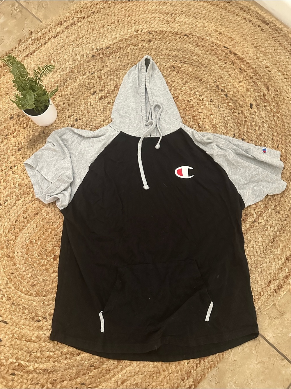 MENS CHAMPION HOODED TOP